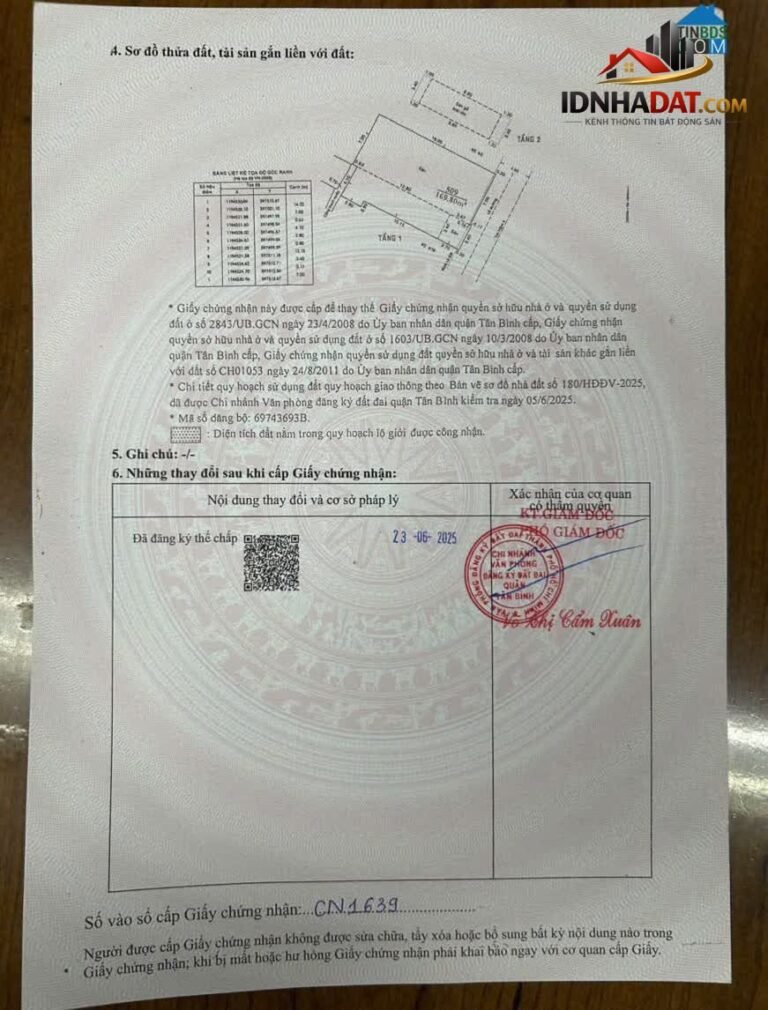[Review Nhà Đất Sổ Đỏ] Nhà HXH Bàu Bàng, P.13, Tân Bình: Vị Trí Chiến Lược và Pháp Lý Rõ Ràng