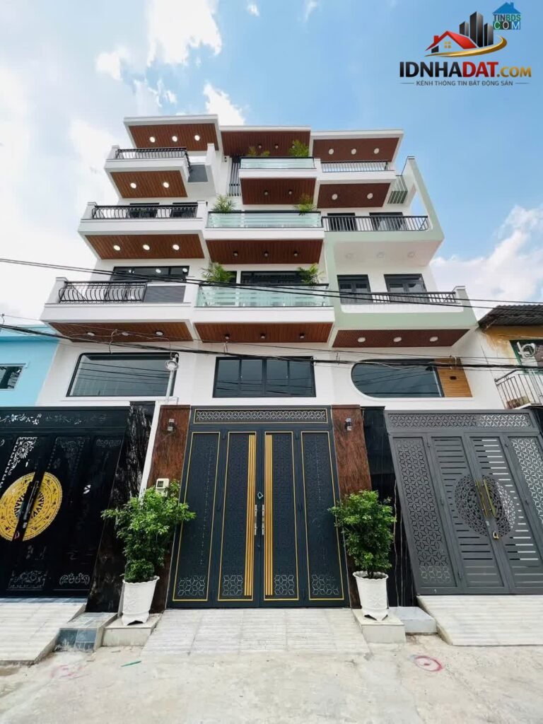 [Review Nhà Đất Sổ Đỏ] Nhà phố mới xây 5 tầng tại Tân Hòa Đông, Bình Tân – Vị trí giao thông thuận lợi