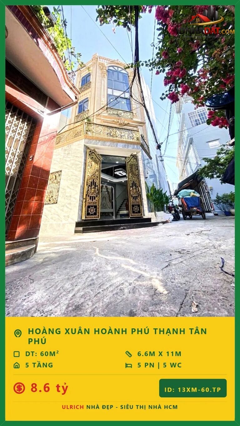 [Đánh Giá Bất Động Sản Sổ Đỏ] Biệt thự mini 5 tầng tại Tân Phú, TP Hồ Chí Minh với sổ đỏ hoàn công 2025