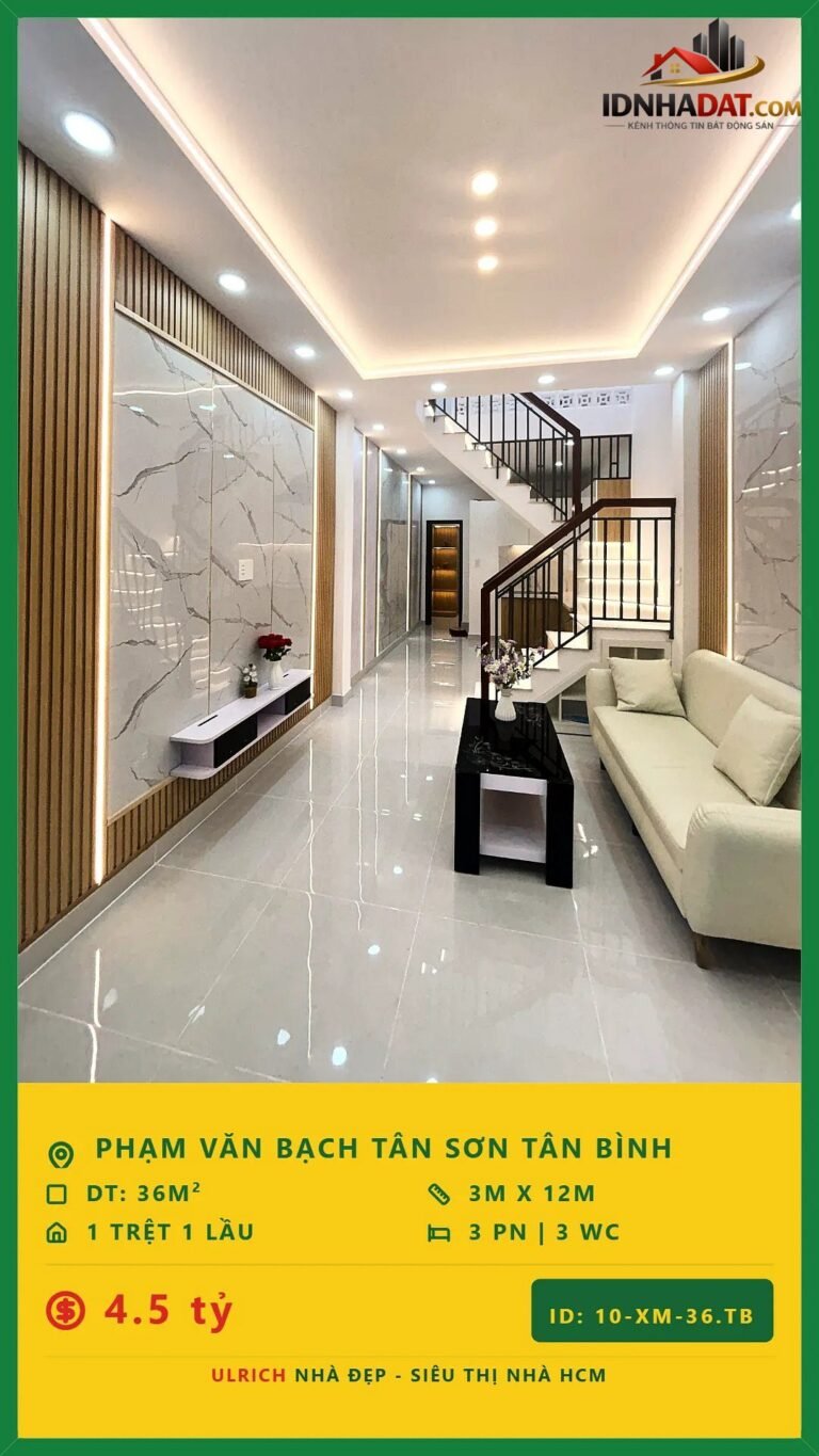 [Đánh Giá Bất Động Sản Sổ Đỏ] Nhà phố 2 tầng tại Phạm Văn Bạch, Tân Bình – Pháp lý rõ ràng, vị trí thuận lợi