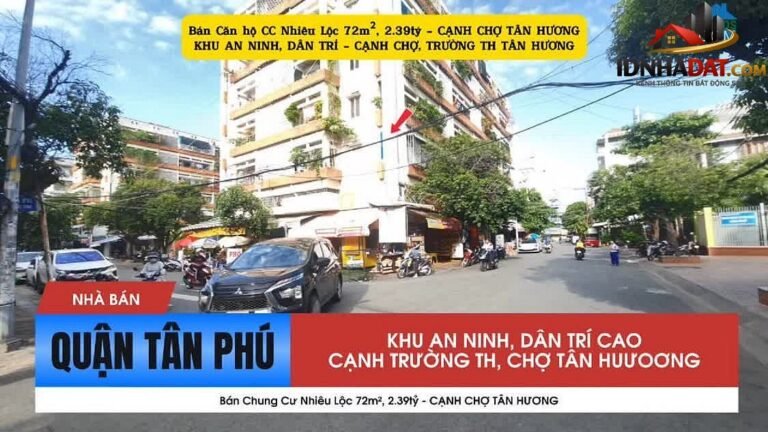 [Đánh Giá Bất Động Sản Sổ Đỏ] Căn hộ chung cư 72 m² Đường Võ Công Tồn, Quận Tân Phú – Pháp lý sổ đỏ rõ ràng