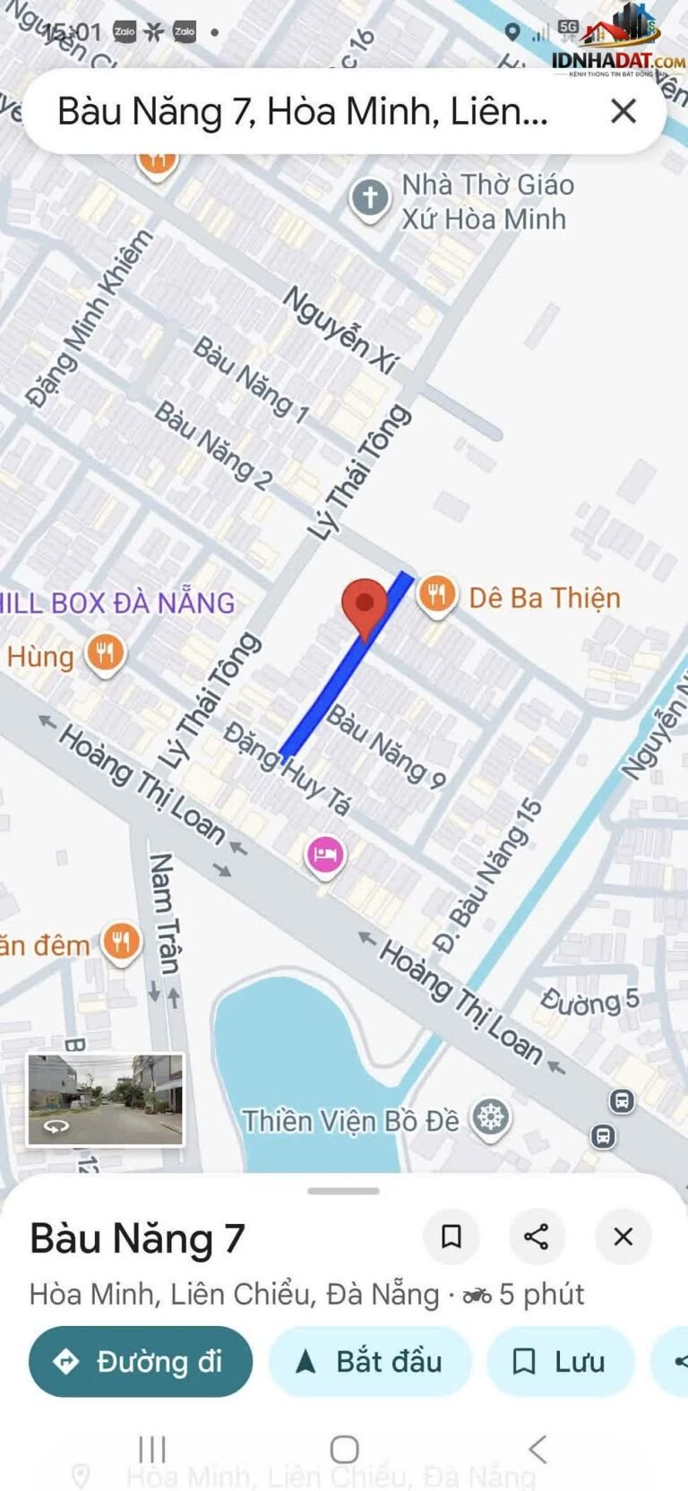 [Review Nhà Đất Sổ Đỏ] Bán nhà phố 1 mê Đường Bàu Năng 7, Quận Liên Chiểu, Đà Nẵng – Vị trí gần trung tâm, pháp lý sổ đỏ