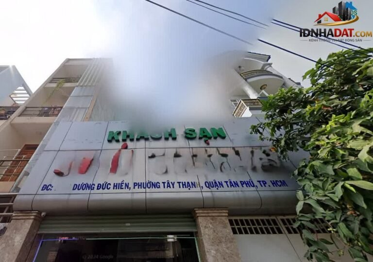 [Đánh Giá Bất Động Sản Sổ Đỏ] Khách Sạn 124m² Đường Dương Đức Hiền, Quận Tân Phú – Tiềm Năng Dòng Tiền 42 Triệu/tháng