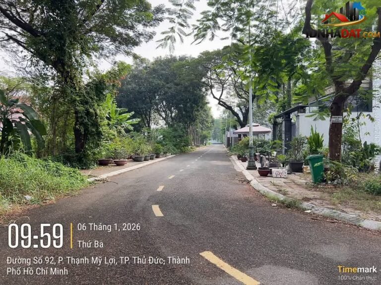 [Review Nhà Đất Sổ Đỏ] Bán biệt thự góc 2 mặt tiền Đường 92, Thạnh Mỹ Lợi, Quận 2, HCM – Sổ đỏ rõ ràng