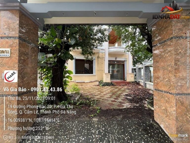 [Đánh Giá Bất Động Sản Sổ Đỏ] Đất Thổ Cư 352m2 Tại Kiệt Phong Bắc 20, Cẩm Lệ, Đà Nẵng – Pháp Lý Rõ Ràng, Tiềm Năng Tăng Giá Cao