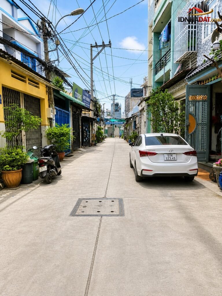 [Đánh Giá Bất Động Sản Sổ Đỏ] Nhà phố thổ cư có sổ đỏ tại Đường Số 9, Quận Tân Phú, TP.HCM – Vị trí tiềm năng gần Aeon Tân Phú