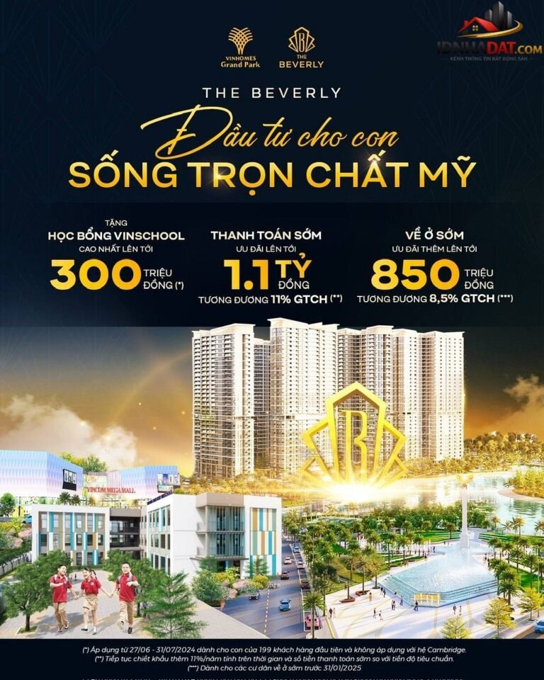 [Đánh Giá Bất Động Sản Sổ Đỏ] Căn hộ Vinhomes Grand Park Quận 9: Địa điểm đắc địa và pháp lý rõ ràng