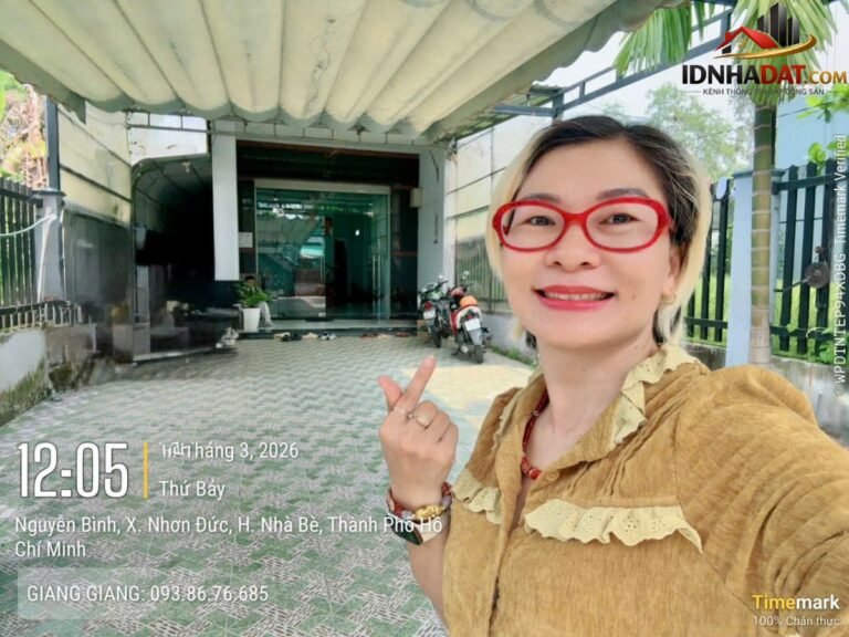 [Đánh Giá Bất Động Sản Sổ Đỏ] Nhà mặt tiền kinh doanh Đường Nguyễn Bình, Nhà Bè, TP.HCM – Vị trí đắc địa, sổ đỏ đầy đủ