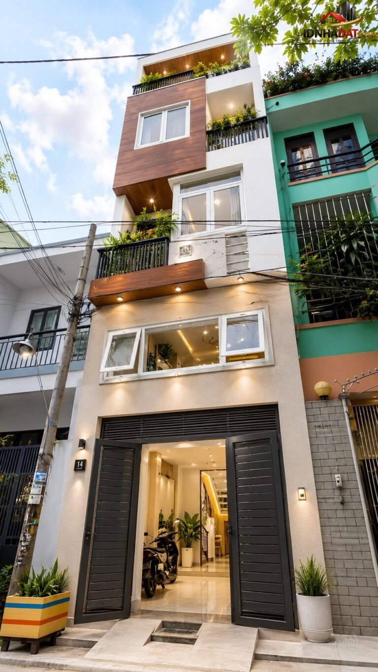 [Đánh Giá Bất Động Sản Sổ Đỏ] Nhà phố 5 tầng kiên cố tại Tân Sơn Nhì, TP.HCM – Vị trí sát Aeon Mall, pháp lý sổ đỏ rõ ràng