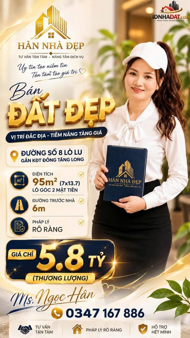 [Đánh Giá Bất Động Sản Sổ Đỏ] Đất thổ cư có sổ đỏ 95m2 tại Đường 8, Thủ Đức – Tiềm năng đầu tư lớn