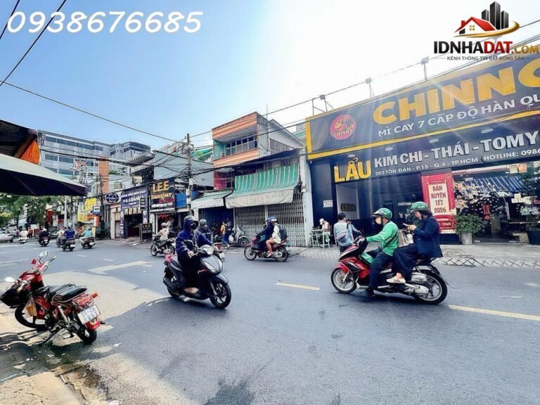 [Đánh Giá Bất Động Sản Sổ Đỏ] Nhà mặt tiền kinh doanh 5 tầng tại Tôn Đản, Quận 4, sổ đỏ đầy đủ