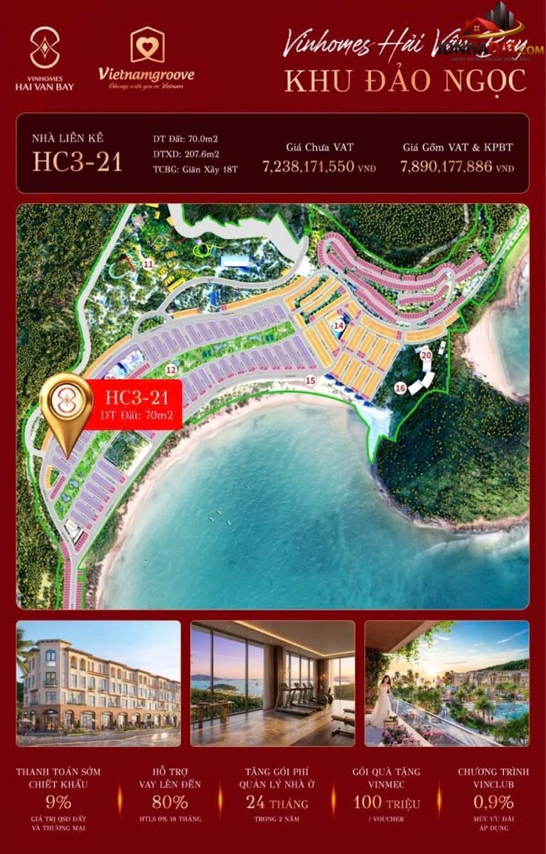 [Đánh Giá Bất Động Sản Sổ Đỏ] Nhà phố Vinhomes Hải Vân Bay – Vị trí vàng tại Đà Nẵng với sổ đỏ đầy đủ