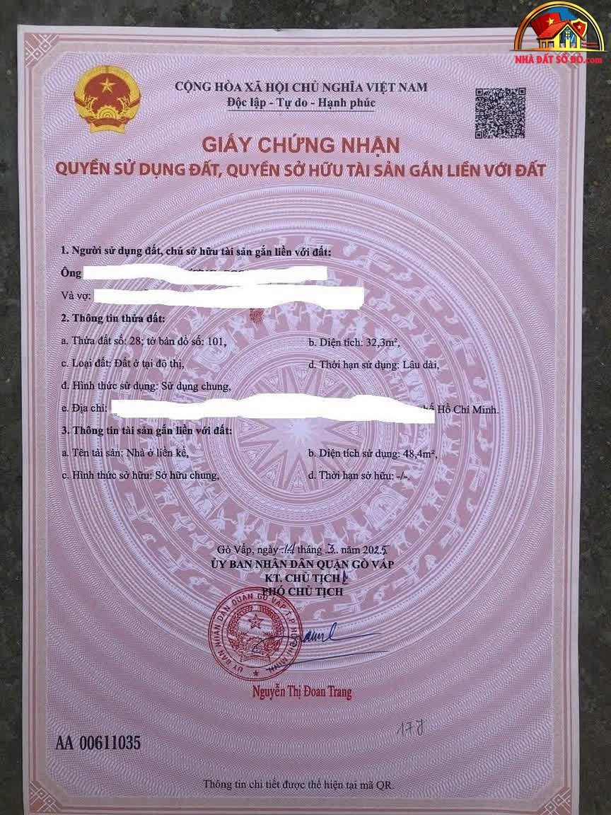 Bán nhà riêng Đường Trương Đăng Quế – Phường cũ Hạnh Thông Quận Gò Vấp – Phường mới 3 – Thành phố Hồ Chí Minh diện tích 33m² giá 5.5 tỷ
