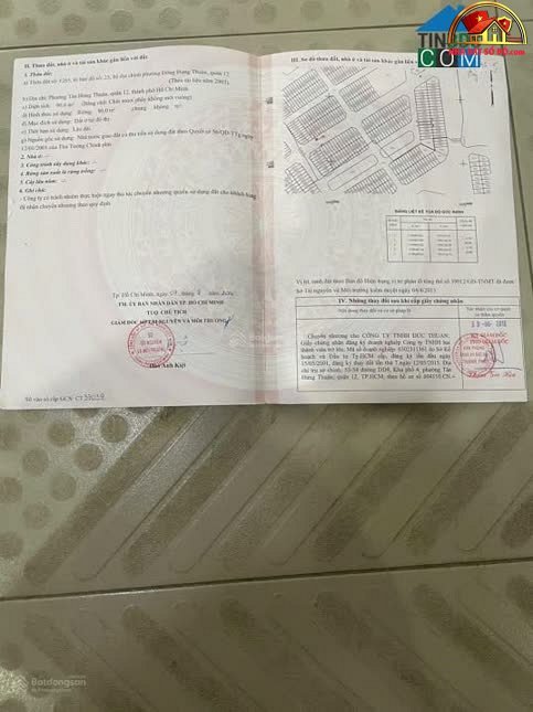 Bán đất Đường DD9 – Phường cũ Tân Hưng Thuận Quận 12 – Phường mới Tân Hưng Thuận – Thành phố Hồ Chí Minh Diện Tích 90 m² Giá 7998000000 VNĐ