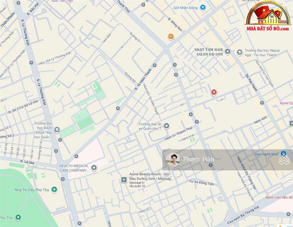 Bán nhà đất Đường Tô Hiến Thành – Phường cũ 14 Quận 10 – Phường mới Không xác định – Thành phố Hồ Chí Minh diện tích 94 m2 giá 19.9 tỷ