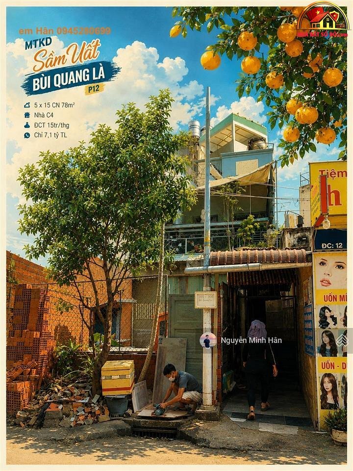 Chính chủ cần bán nhà mặt tiền Bùi Quang Là – Phường cũ 12 Quận Gò Vấp – Phường mới 12 – Thành phố Hồ Chí Minh 78 m2 7.1 tỷ