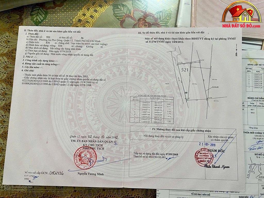 Bán nhà đất Đường An Phú Đông 3 – Phường cũ An Phú Đông – Quận 12 – Phường mới An Phú Đông – Thành phố Hồ Chí Minh 830 m2 9.8 tỷ
