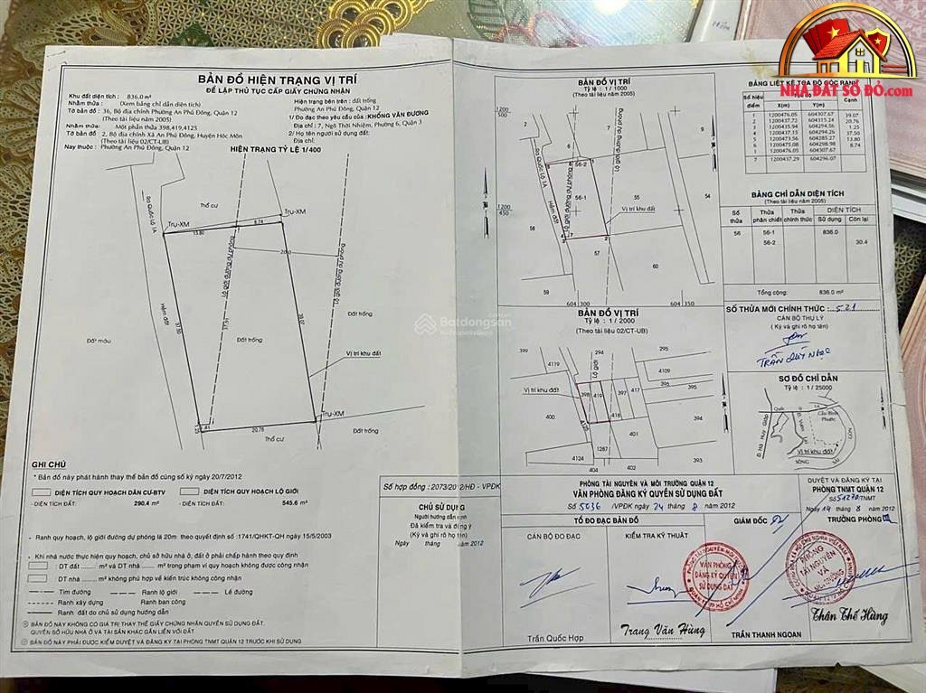 Bán nhà đất Đường An Phú Đông 3 – Phường cũ An Phú Đông – Quận 12 – Phường mới An Phú Đông – Thành phố Hồ Chí Minh 830 m2 9.8 tỷ