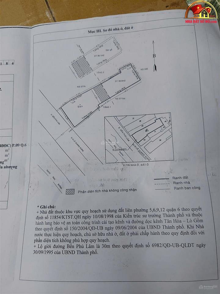 Bán nhà đất Đường Bến Phú Lâm – Phường cũ Kh… – Bán nhà mặt phố Quận 6 – TP Hồ Chí Minh giá 10 – 15 tỷ