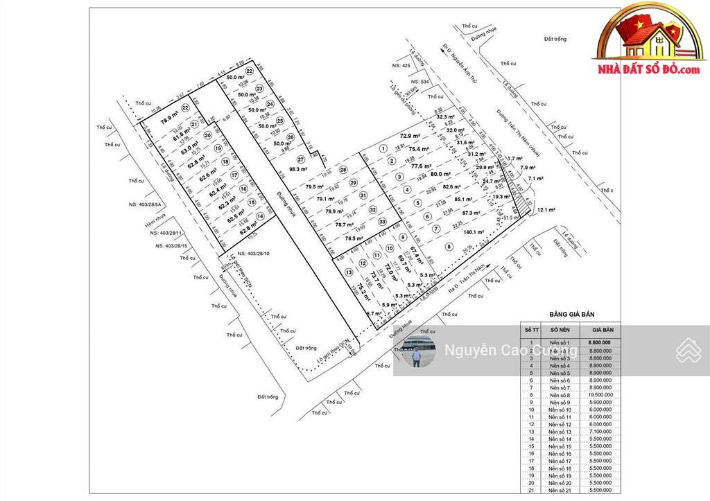 Bán nhà đất Đường Trần Thị Năm – Phường cũ Tân Chánh Hiệp Quận 12 – Phường mới Tân Chánh Hiệp – Thành phố Hồ Chí Minh 64m2 5.49 tỷ