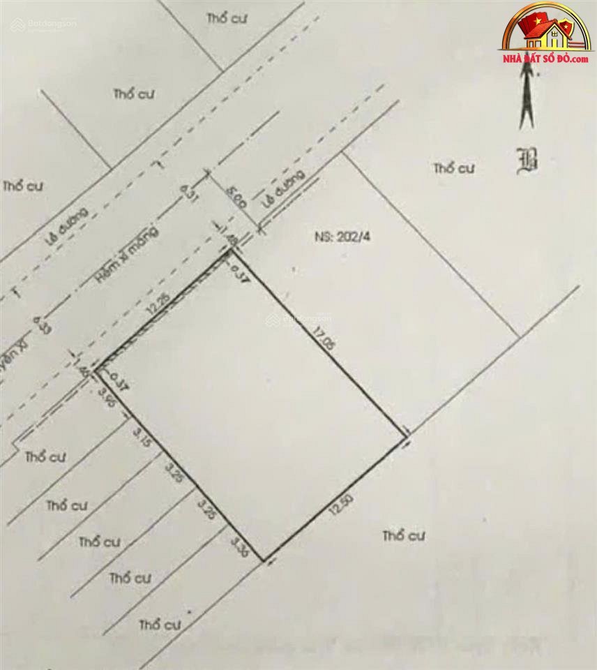 Bán nhà đất Đường 202 – Phường cũ 26 Quận Bình Thạnh – Phường mới 26 – Thành phố Hồ Chí Minh diện tích 205 m2 giá 32500000000
