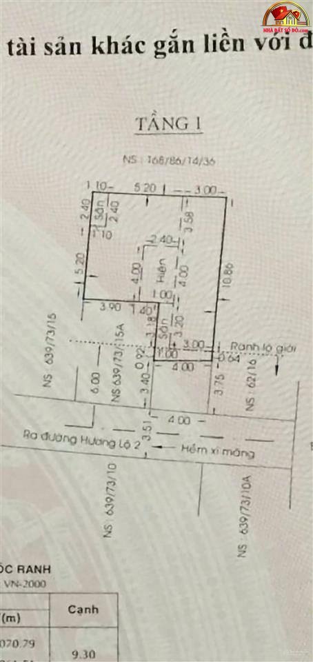 Bán nhà đất Đường Hương Lộ 2 – Phường cũ Bình Trị Đông Quận Bình Tân – Phường mới Bình Trị Đông – Thành phố Hồ Chí Minh 87m2 6.3 tỷ