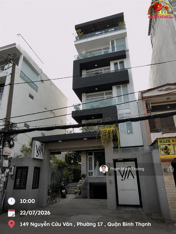 Bán nhà đất Đường Nguyễn Cửu Vân – Phường cũ 17 Quận Bình Thạnh – Phường mới 17 – Thành phố Hồ Chí Minh diện tích 200 m2 giá 67000000000