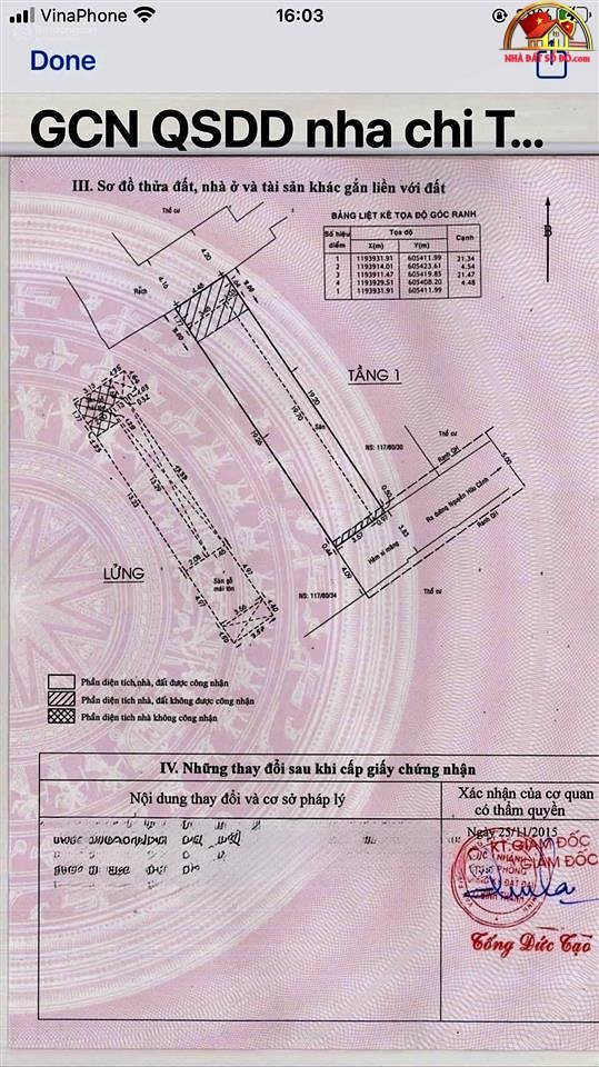 Bán nhà đất Đường Nguyễn Hữu Cảnh – Phường cũ 22 Quận Bình Thạnh – Phường mới 22 – Thành phố Hồ Chí Minh diệntích 81m² giá 9 tỷ