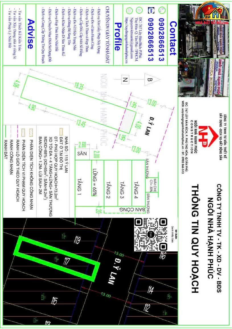 Bán nhà đất Đường Ỷ Lan – Phường cũ Hiệp Tân Quận Tân Phú – Phường mới Hiệp Tân – Thành phố Hồ Chí Minh 80 m² 10.3 tỷ