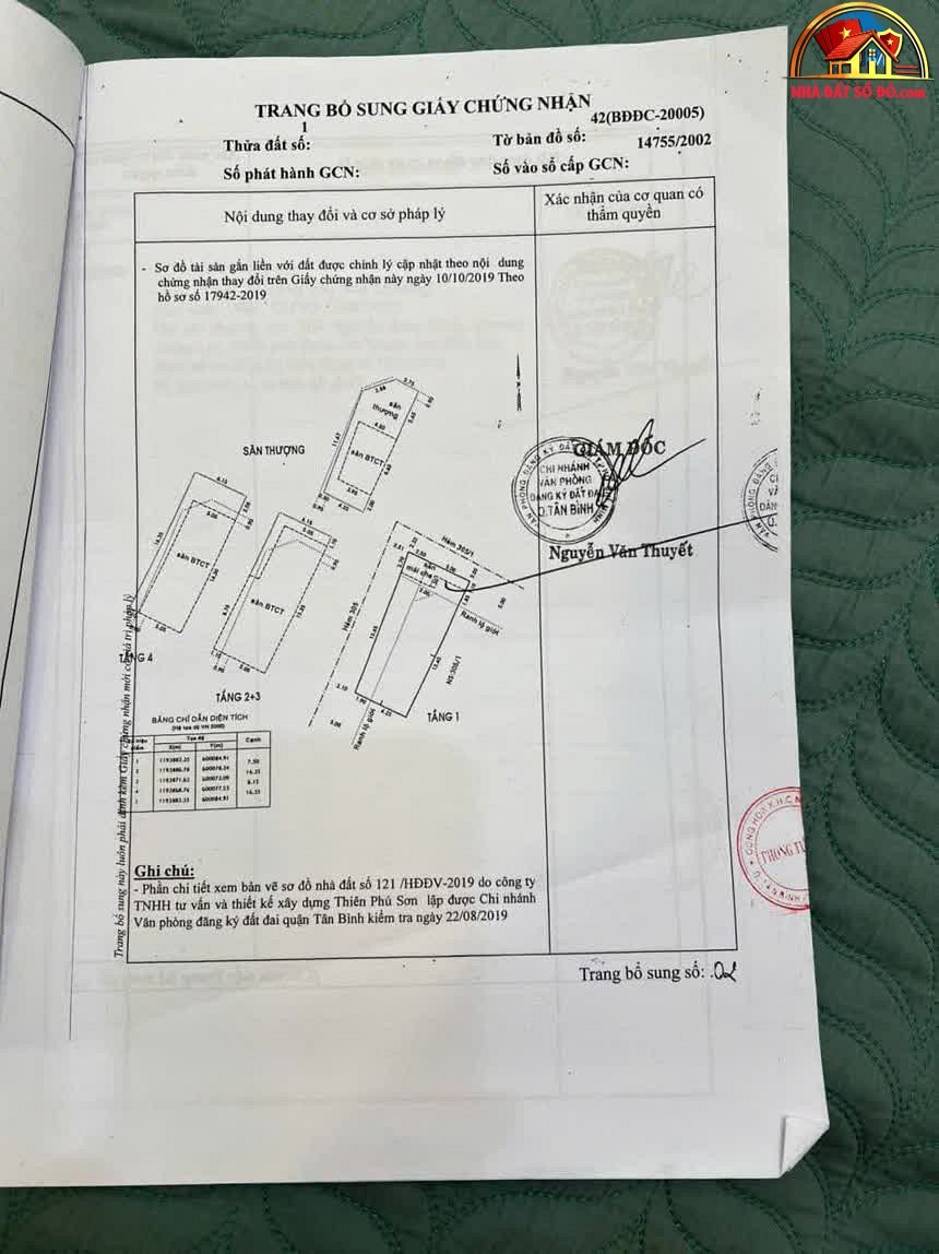 Chính Chủ Bán Nhà HXH Đường Lê Văn Sỹ – Phường cũ 1 Quận Tân Bình – Thành phố Hồ Chí Minh Diện Tích 111 m² Giá 27.5 tỷ