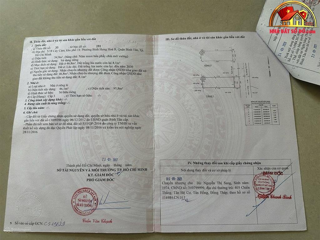 Nhà mặt phố Đường Cây Cám – Phường cũ Bình Hưng Hòa B Quận Bình Tân – Phường mới Bình Hưng Hòa – Thành phố Hồ Chí Minh 55 m2 4.8 tỷ