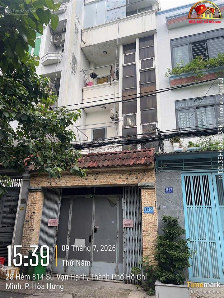 Bán nhà đất Đường Sư Vạn Hạnh – Phường cũ Không xác định – Quận 10 – Phường mới Không xác định – Thành phố Hồ Chí Minh diện tích 57 m2 giá 15500000000