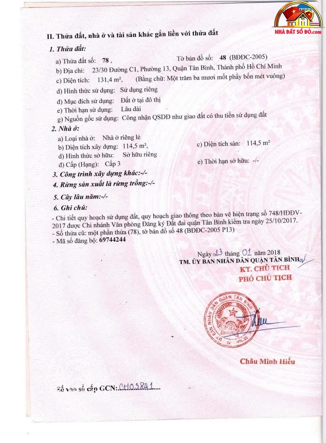 Bán nhà đất Đường C1 – Phường cũ 13 Quận Tân Bình – Phường mới 13 – Thành phố Hồ Chí Minh 131m² 40 tỷ