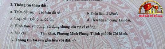 Bán nhà đất Đường Tân Khai – Phường cũ Không… – Bán đất Quận 11 – TP Hồ Chí Minh giá 3 – 5 tỷ