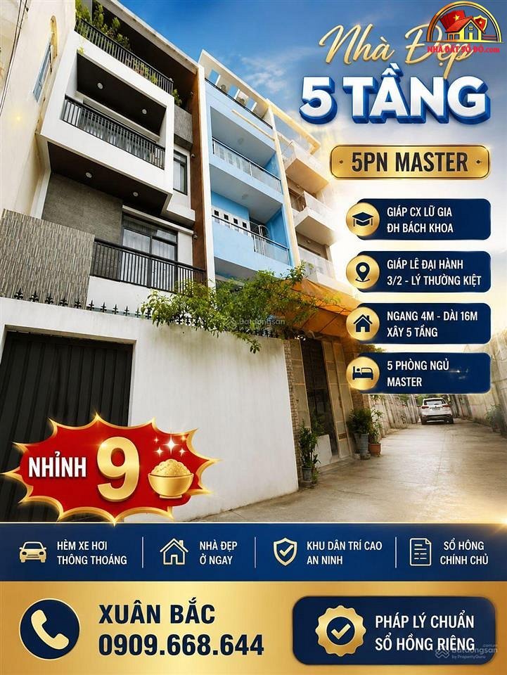 Bán nhà đất Đường Lê Đại Hành – Phường cũ Không xác định Quận 11 – Phường mới Không xác định – Thành phố Hồ Chí Minh diện tích 64 m2 giá 9.5 tỷ