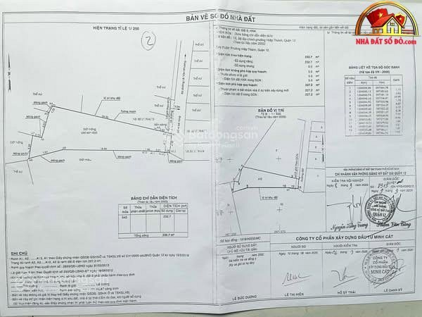 Bán nhà đất Đường Lê Văn Khương – Phường cũ Hiệp Thành Quận 12 – Phường mới Hiệp Thành – Thành phố Hồ Chí Minh diện tích 232 m2 giá 13500000000