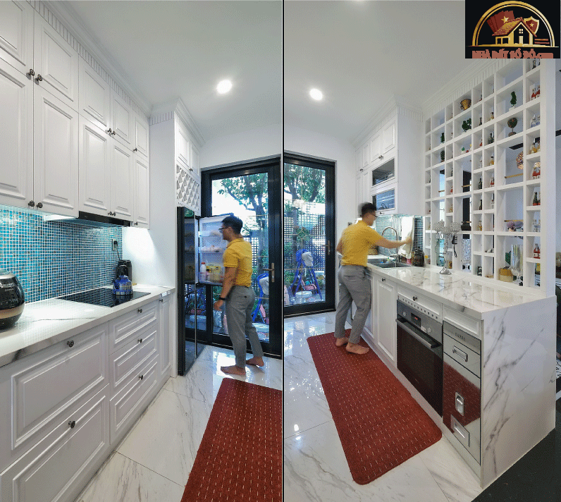Gạch kính cản nắng hướng Tây cho nhà ống Đà Nẵng đậm chất Indochine- Ảnh 7. Gạch kính cản nắng hướng Tây cho nhà ống Đà Nẵng đậm chất Indochine- Ảnh 7.