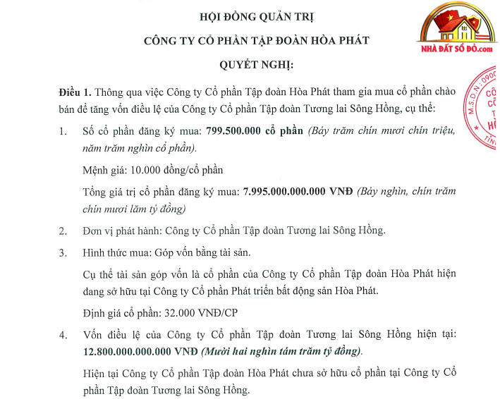 Hòa Phát góp gần 8.000 tỷ đồng vào chủ đầu tư khu đô thị 696ha tại Hà Nội- Ảnh 1. Hòa Phát góp gần 8.000 tỷ đồng vào chủ đầu tư khu đô thị 696ha tại Hà Nội- Ảnh 1.
