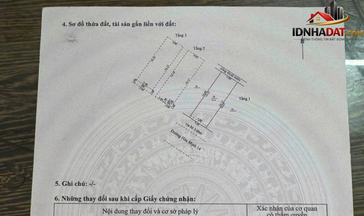 [Đánh Giá Bất Động Sản Sổ Đỏ] Nhà phố 3 tầng tại Hòa Minh, Liên Chiểu, Đà Nẵng - Vị trí gần biển, sổ đỏ đầy đủ - Nhà Đất Sổ Đỏ - Ảnh 1
