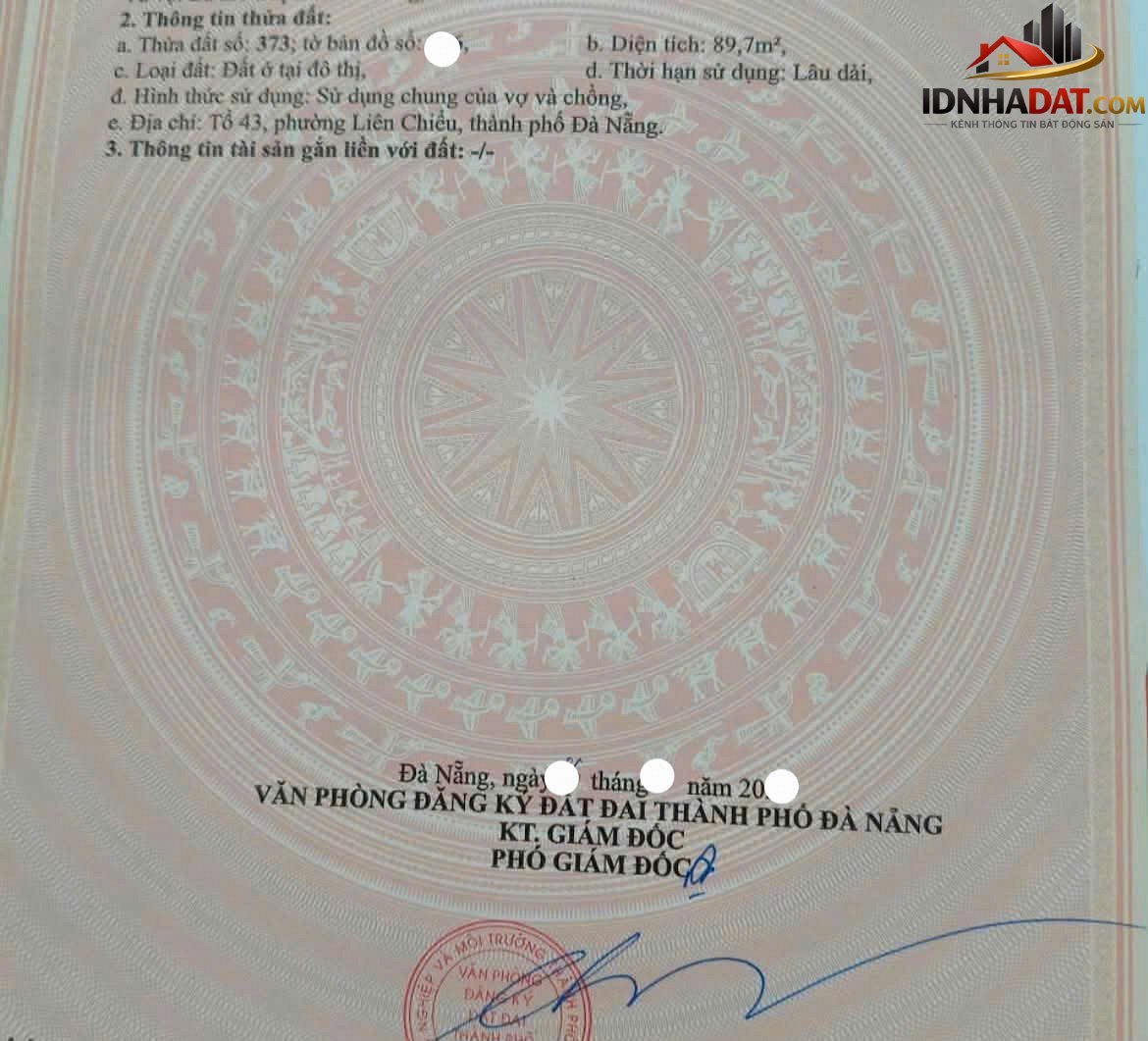 [Đánh Giá Bất Động Sản Sổ Đỏ] Đất Thổ Cư Có Sổ Đỏ Gần Trường ĐH Bách Khoa Đà Nẵng, 90m2, Giá 3.5 Tỷ - Nhà Đất Sổ Đỏ - Ảnh 1