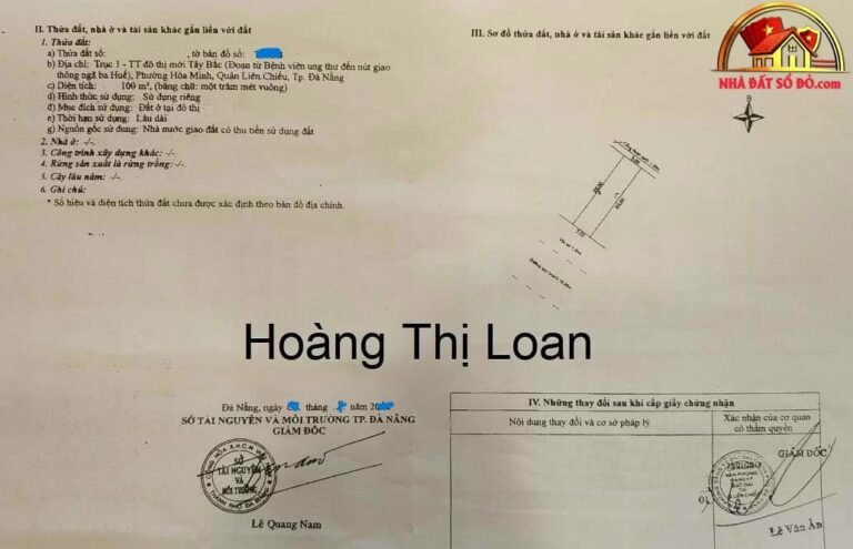 Hàng hiếm – 1 cặp đất hoàng thị loan – vị trí kinh doanh sầm uất Bán nhà đất Đường Hoàng Thị Loan – Phường cũ Hòa Minh Quận Liên Chiểu – Phường mới Hòa Khánh – Thành phố Đà Nẵng 200m2 22 tỷ