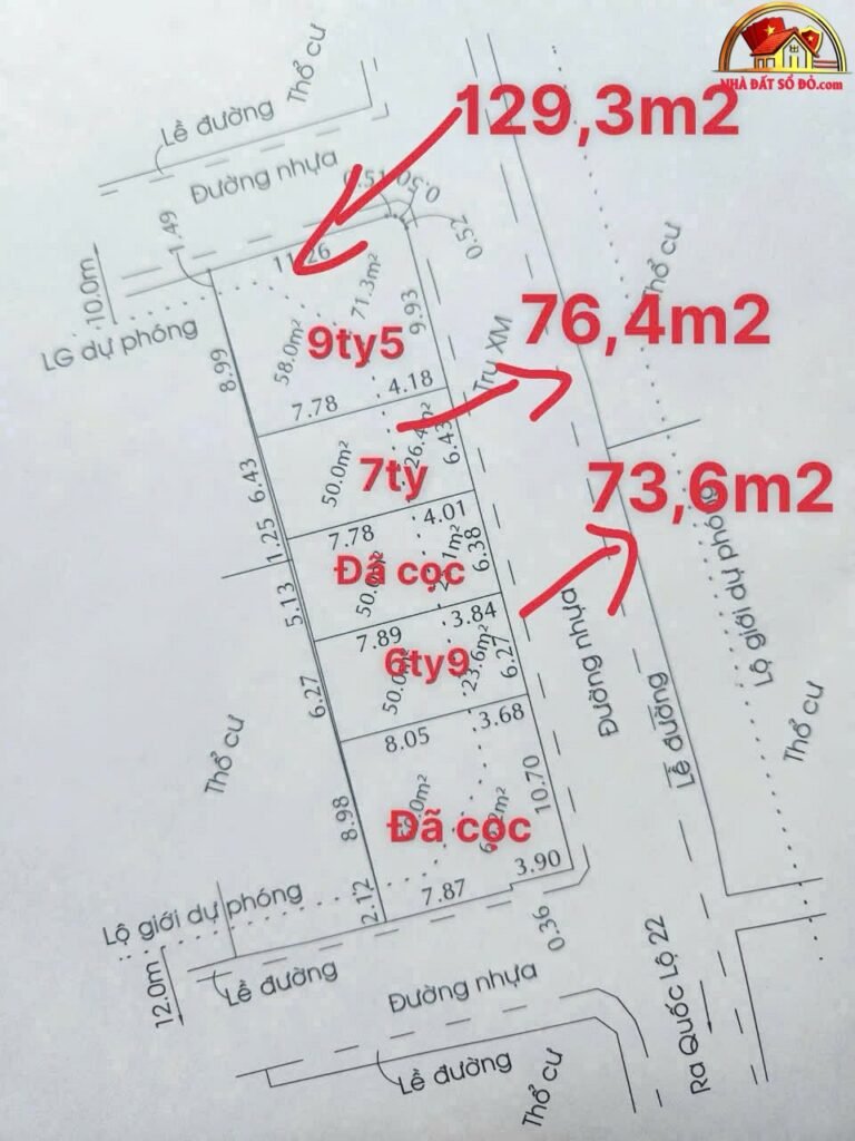 Bán đất mặt tiền quán tre, p. trung mỹ tây, quận 12 – Đường Quán Tre – Phường cũ Trung Mỹ Tây – Phường mới Trung Mỹ Tây – Thành phố Hồ Chí Minh – Diện tích 130m2 – Giá 9.5 tỷ