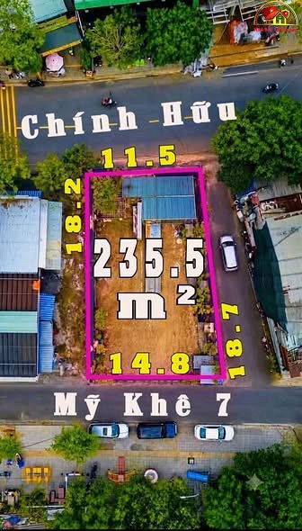 Lô góc 3 mặt thoáng đường Chính Hữu – Phường cũ An Hải Bắc – Phường mới An Hải Bắc – Thành phố Đà Nẵng – Diện tích 235m2 – Giá 45 tỷ