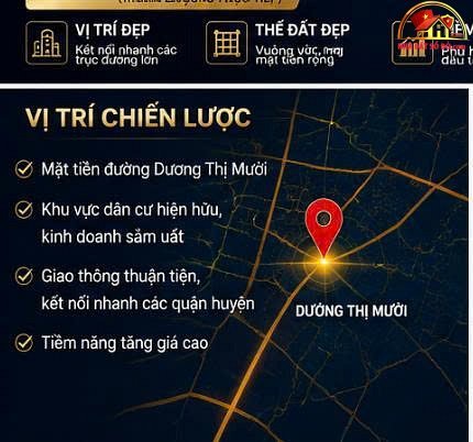 Siêu phẩm lô góc 2 mt- dương thị mười q12 – 5000m 233 tỷ – Bán nhà đất Đường Dương Thị Mười – Phường cũ Tân Thới Hiệp – Huyện mới Quận 12 – Thành phố Hồ Chí Minh
