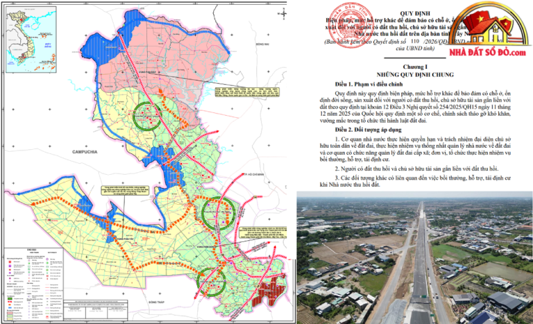 Cơ hội hỗ trợ cho người có đất bị thu hồi tại Tây Ninh 2026