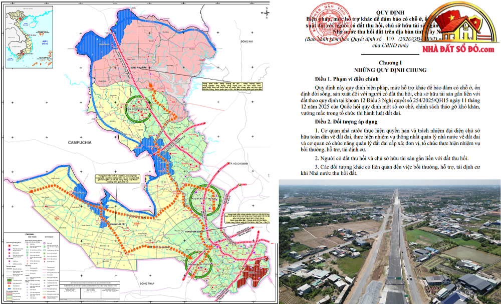 Cơ hội hỗ trợ cho người có đất bị thu hồi tại Tây Ninh 2026