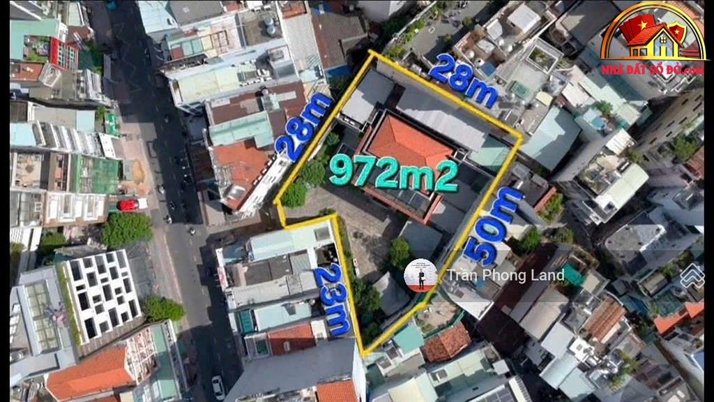 Bán nhà đất Đường Trần Huy Liệu – Phường cũ 11 Quận Phú Nhuận – Phường mới 11 – Thành phố Hồ Chí Minh diện tích 972 m2 giá 190 tỷ