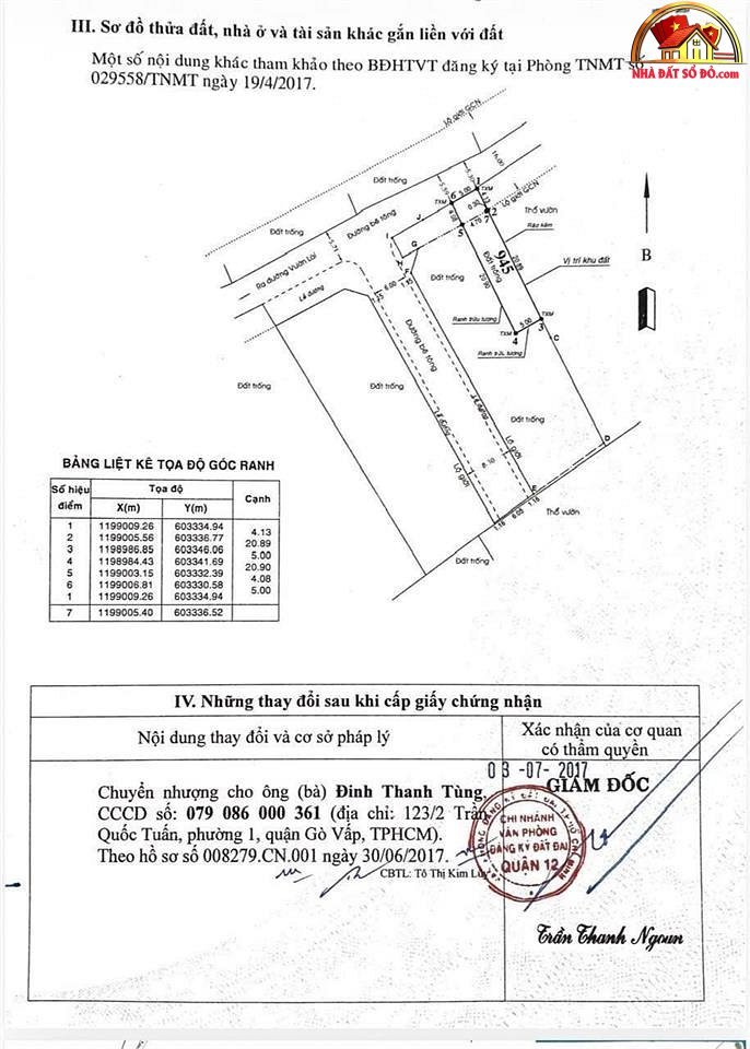 Bán nhà đất Đường Vườn Lài – Phường cũ An Phú Đông Quận 12 – Phường mới Không xác định – Thành phố Hồ Chí Minh Diện tích 124 m2 – Giá 10.5 tỷ