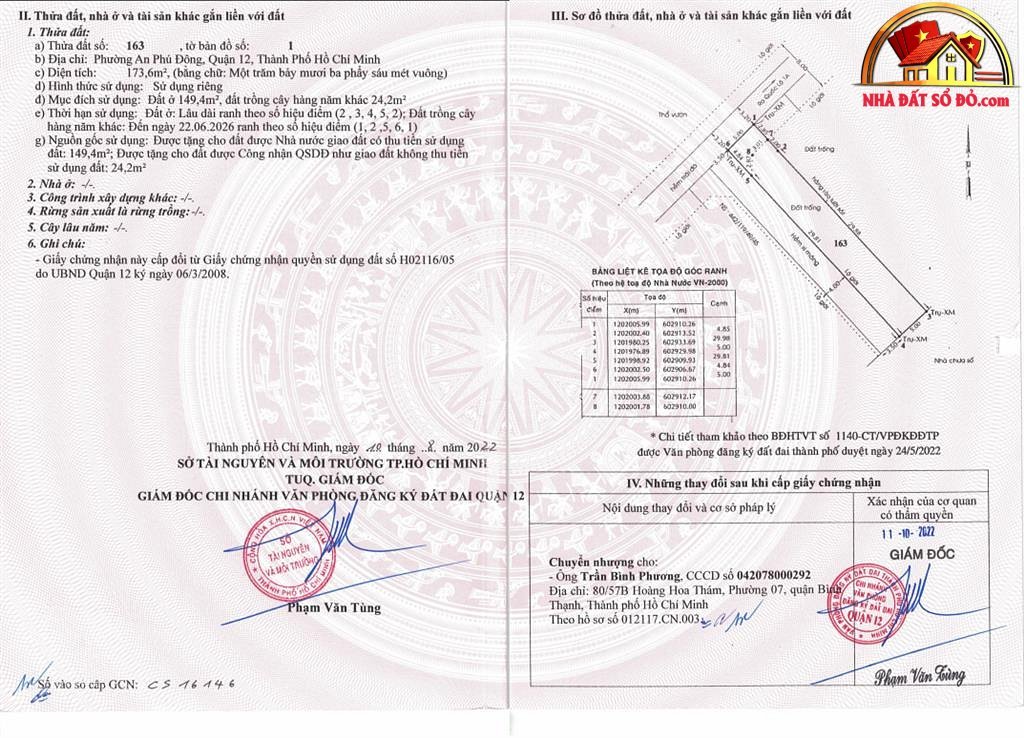 Bán nhà đất Đường An Phú Đông – Phường cũ Không xác định – Quận 12 – Phường mới Không xác định – Thành phố Hồ Chí Minh 348 m2 16 tỷ