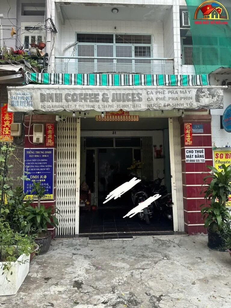 Bán nhà đất Đường Khuông Việt – Phường cũ Phú Trung Quận Tân Phú – Phường mới Phú Trung – Thành phố Hồ Chí Minh Diện tích 56 m² – Giá 12.3 tỷ